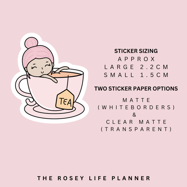 TEA TIME | ROSEY POSEY | CLEAR MATTE & MATTE | RP-073