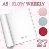 PREORDER | 2027 | A5 | FLOW WEEKLY | 52 GSM TOMOE RIVER PAPER