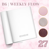 PREORDER | 2027 | FLOW WEEKLY | B6 | 52 GSM TOMOE RIVER PAPER