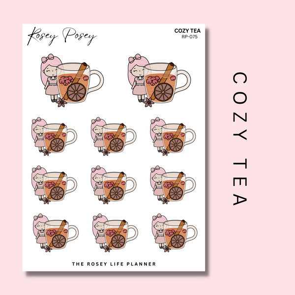 COZY TEA | ROSEY POSEY | CLEAR MATTE & MATTE | RP-075