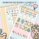 STICKER KIT | Summer | MONTHLY | COMPACT- HOBONICHI WEEKS - A6 - PASSPORT