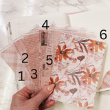 COZY FALL COLLECTION | TEARABLE DECO STICKERS | SH 1 -5 | CLEAR MATTE