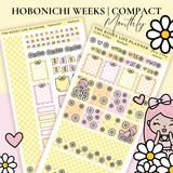 STICKER KIT | Daisy Lover | MONTHLY | COMPACT- HOBONICHI WEEKS - A6 - PASSPORT