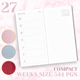 PREORDER | 2027 | ROSEY PLANNER | COMPACT | WEEKS SIZE | TOMOE RIVER PAPER