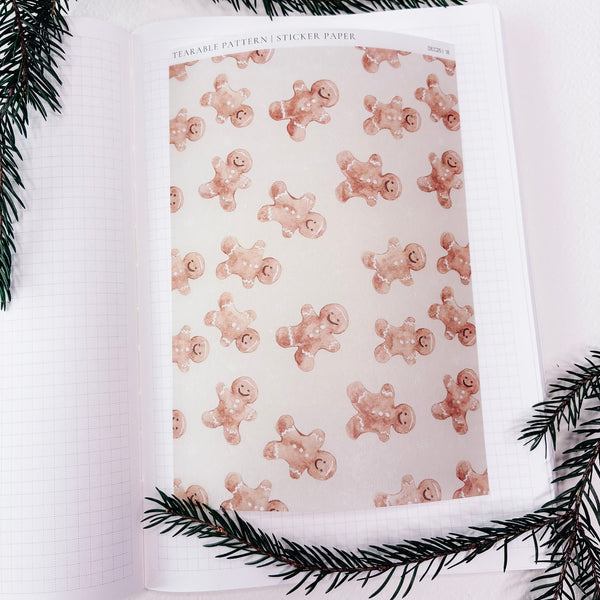 TEARABLE STICKER  | SHEET 18  | CLEAR  | DECEMBER 25 COLLECTION