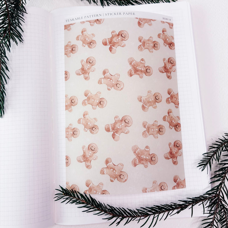 TEARABLE STICKER  | SHEET 18  | CLEAR  | DECEMBER 25 COLLECTION