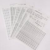 DATE STICKERS FOR UNDATED PLANNERS & NOTEBOOKS | GOLD, BLACK OR ROSE GOLD