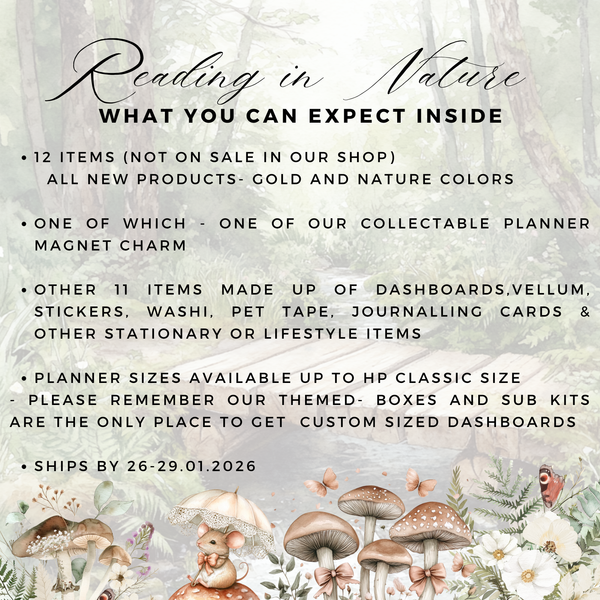 BOX PRESALE : READING IN NATURE | THEMED MYSTERY BOX