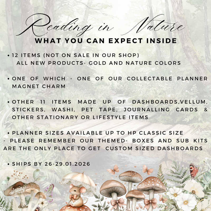 BOX PRESALE : READING IN NATURE | THEMED MYSTERY BOX