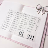 STICKERS | SHEET 09 | CLEAR | JANUARY 2026 COLLECTION