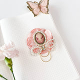 PINK CAMEO PLANNER CLIP | Jane Austen