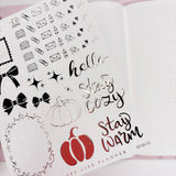 DECO STICKERS  | SHEET 22 | CLEAR  | OCT26 2026 COLLECTION