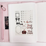 DECO STICKERS  | SHEET 22 | CLEAR  | OCT26 2026 COLLECTION