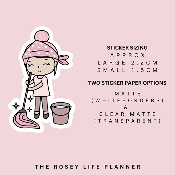 WASHING FLOOR | ROSEY POSEY | CLEAR MATTE & MATTE | RP-084