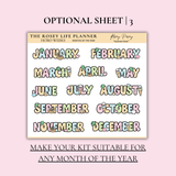 STICKER KIT | Summer | WEEKLY | COMPACT- HOBONICHI WEEKS - A6 - PASSPORT