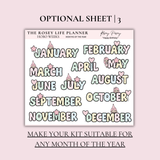 STICKER KIT | Birthday | MONTHLY | COMPACT- HOBONICHI WEEKS - A6 - PASSPORT