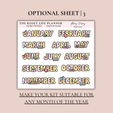 STICKER KIT | BOOK LOVER | MONTHLY | COMPACT- HOBONICHI WEEKS - A6 - PASSPORT