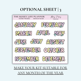 STICKER KIT | Travel | MONTHLY | COMPACT- HOBONICHI WEEKS - A6 - PASSPORT