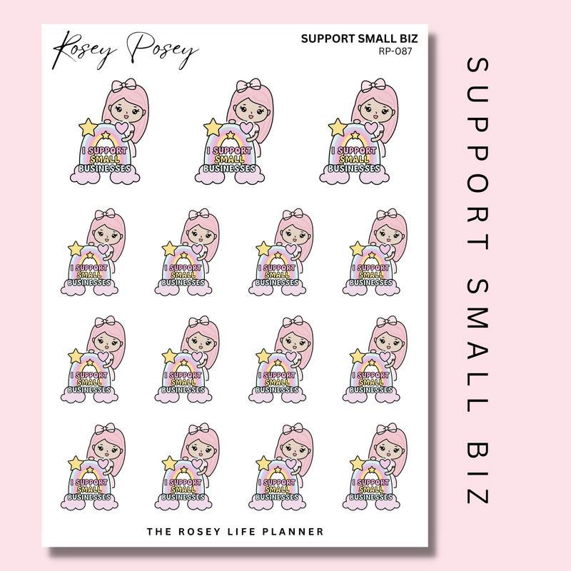 SUPPORT SMALL BIZ | ROSEY POSEY | CLEAR MATTE & MATTE | RP-087