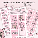 STICKER KIT | Pink Obsession | WEEKLY | COMPACT- HOBONICHI WEEKS - A6 - PASSPORT