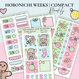 STICKER KIT | Happy Holidays | WEEKLY | COMPACT- HOBONICHI WEEKS - A6 - PASSPORT