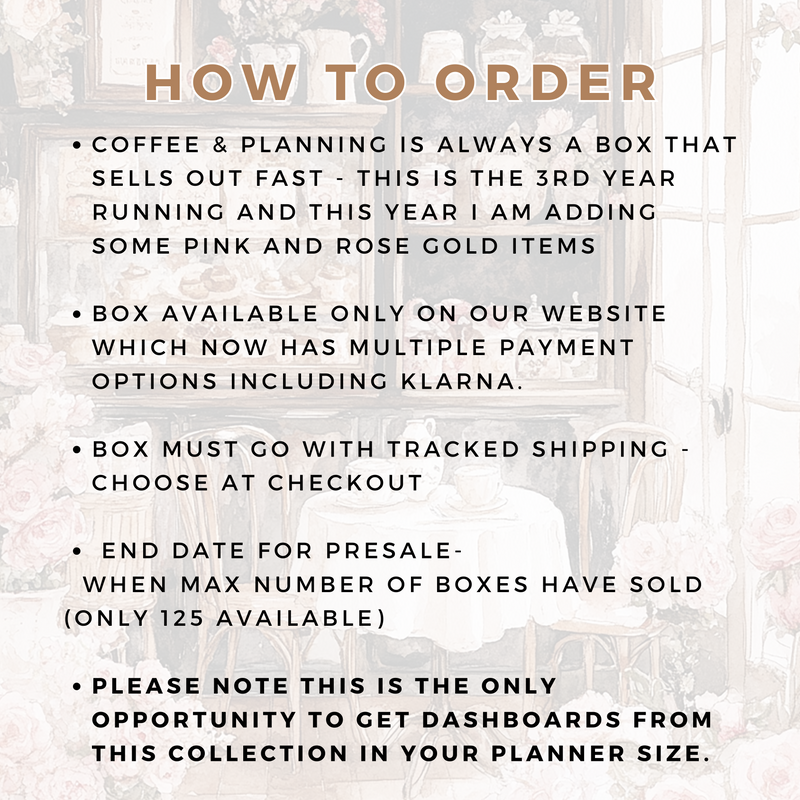 BOX PRESALE : COFFEE & PLANNING BOX 3.0 - Pink Edition