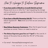 ***** DELUXE SUPREME KIT ***** MONTHLY SUBSCRIPTION | JULY 2025