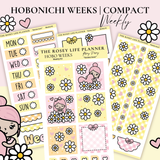 STICKER KIT | Daisy Lover | WEEKLY | COMPACT- HOBONICHI WEEKS - A6 - PASSPORT