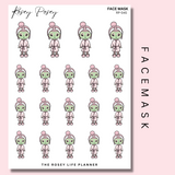 FACEMASK | ROSEY POSEY | CLEAR MATTE & MATTE | RP-045