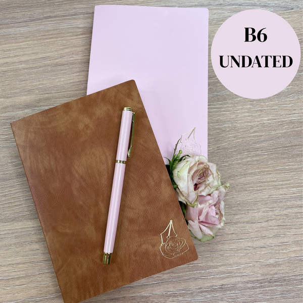 UNDATED | ROSEY PLANNER | B6 | TOMOE RIVER PAPER | PREORDER