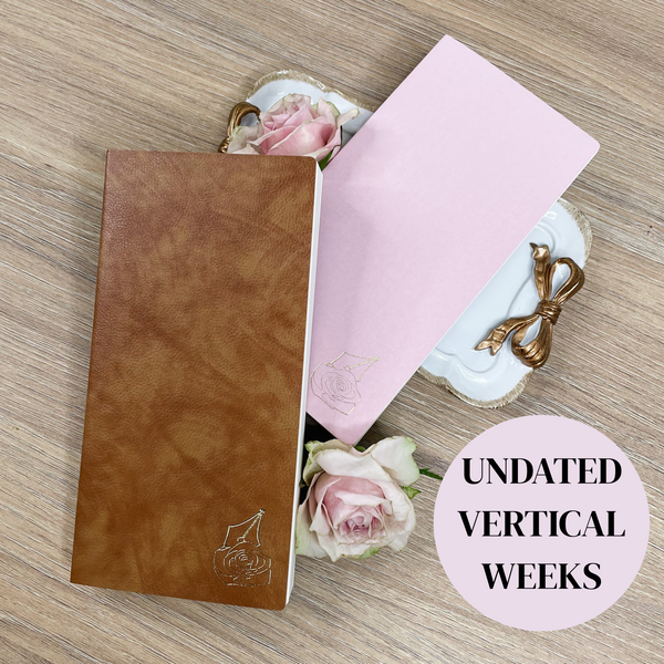 UNDATED | ROSEY PLANNER | COMPACT | TOMOE RIVER PAPER | VERTICAL | PREORDER