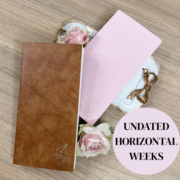 UNDATED | ROSEY PLANNER COMPACT | TOMOE RIVER PAPER | HORIZONTAL | PREORDER
