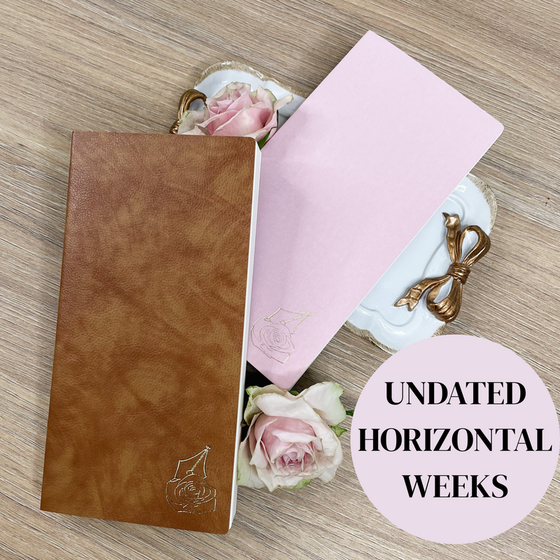 UNDATED | ROSEY PLANNER COMPACT | TOMOE RIVER PAPER | HORIZONTAL | PREORDER