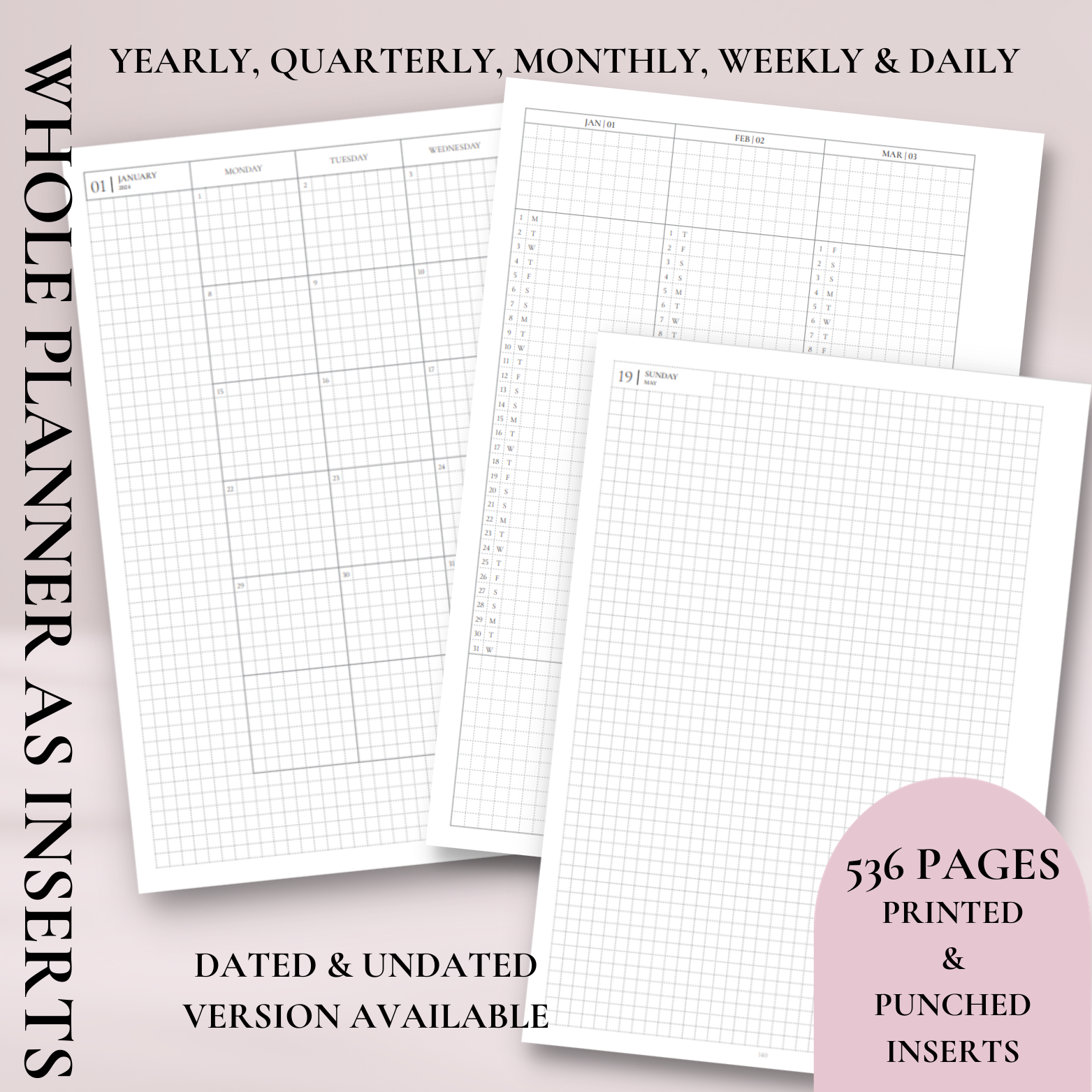 ROSEY PLANNER INSERTS – theroseylifeplanner