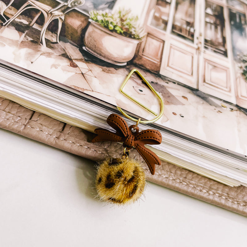 PLANNER CLIP | LUXE | LEOPARD BALL |