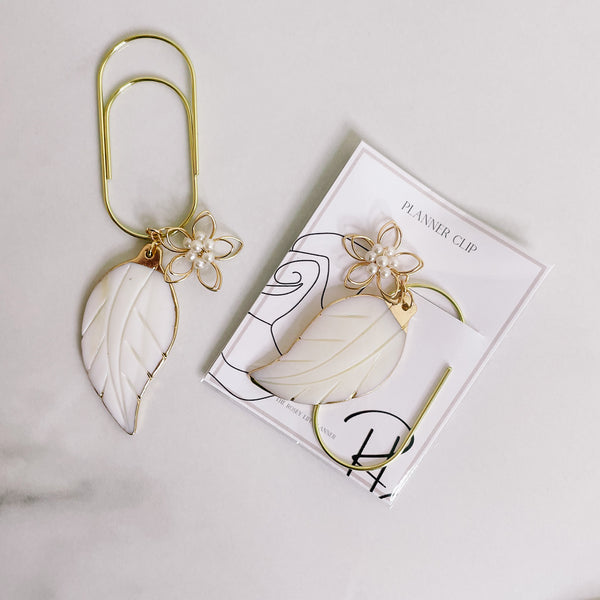 PLANNER CLIP | LEAF CHARM