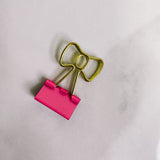 PLANNER CLIP | PINK CLAMP CHARM