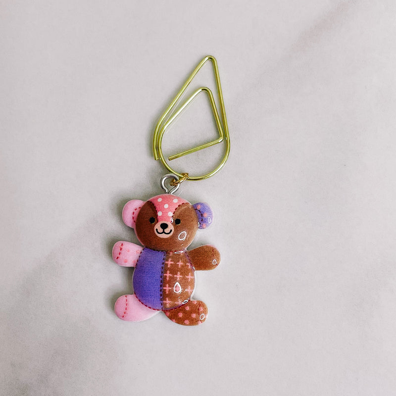 PLANNER CLIP | TEDDY BEAR CHARM