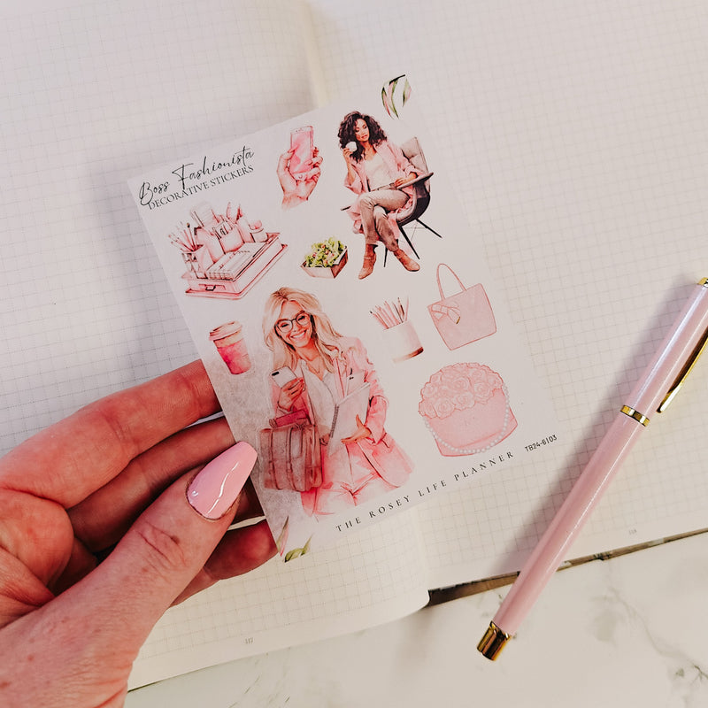 BOSS FASHIONISTA COLLECTION | DECO STICKERS | SH 3 | CLEAR MATTE