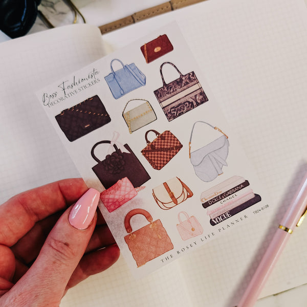 BOSS FASHIONISTA COLLECTION | DECO STICKERS | SH 8 | CLEAR MATTE