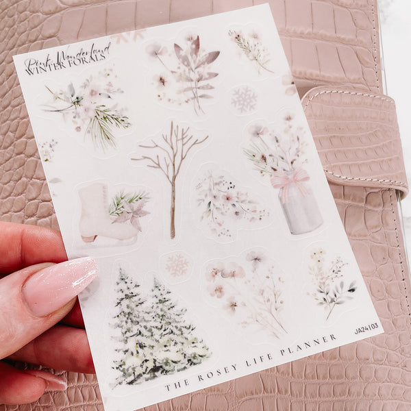 PINK WONDERLAND | DECO STICKERS | SHEET 3 | CLEAR/ MATTE | JAN24 COLLECTION