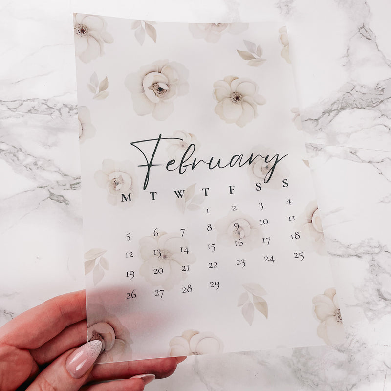 PLANNER DASHBOARD | ROSEY NUDES -  VELLUM | FEB24 COLLECTION