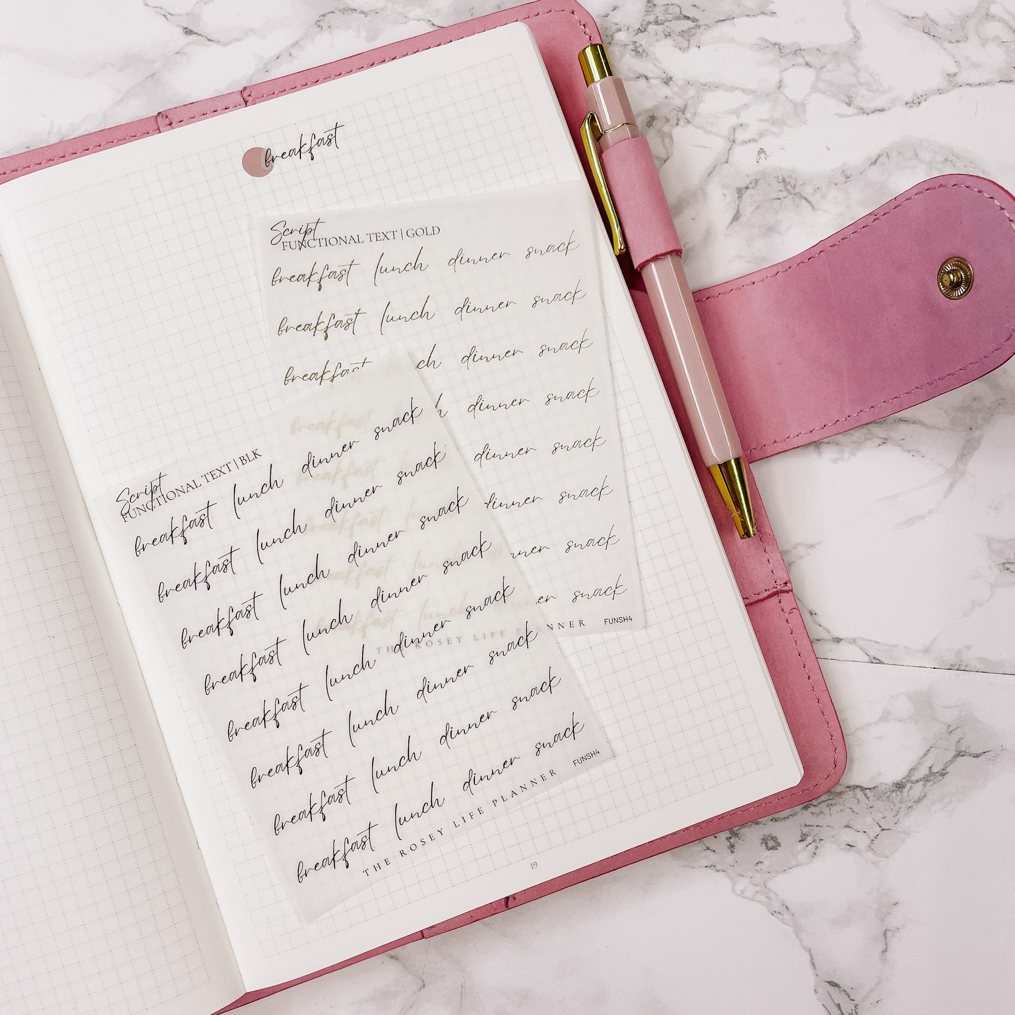 Script Sheets - Transparent - Gold or Black - 10 options ...