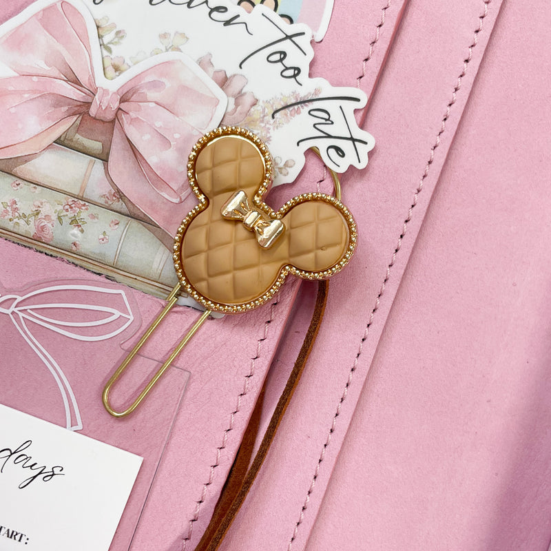 MOUSE EARS WITH BOW PLANNER CLIPS | 3 Colors