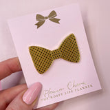 CHECKERED BOW CHARM | PLANNER DECOR