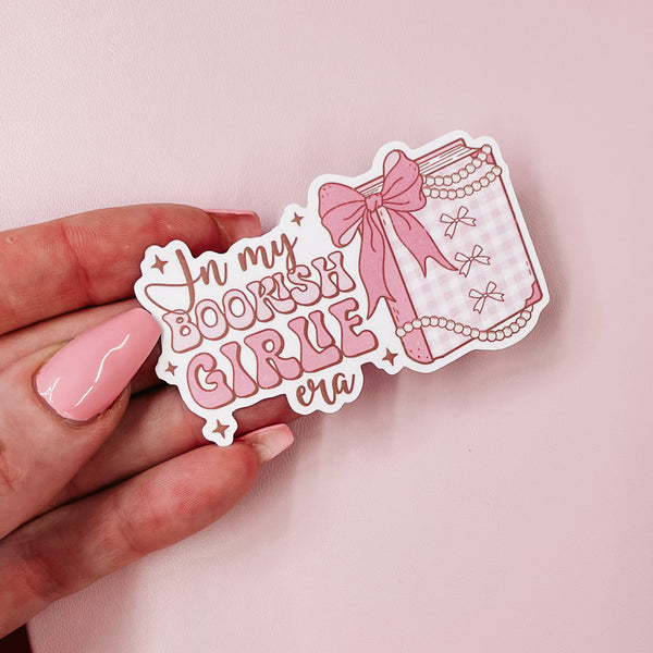 BOOK LOVER - BOOKISH GIRLIE | DIE CUT STICKER | VINLY MATTE