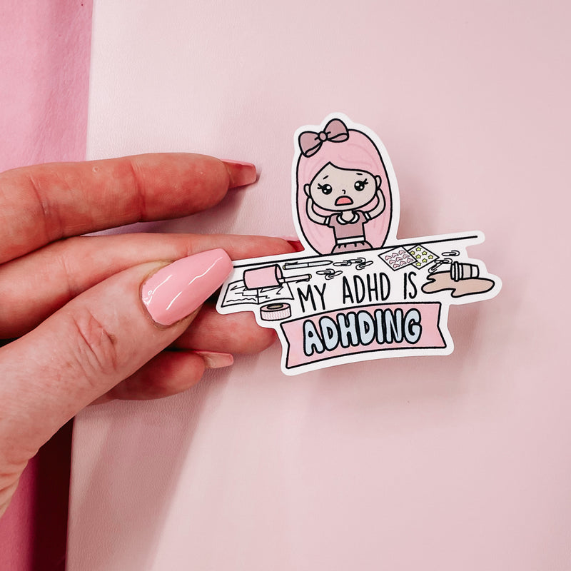 ROSEY POSEY - ADHD | DIE CUT STICKER | VINLY GLOSS