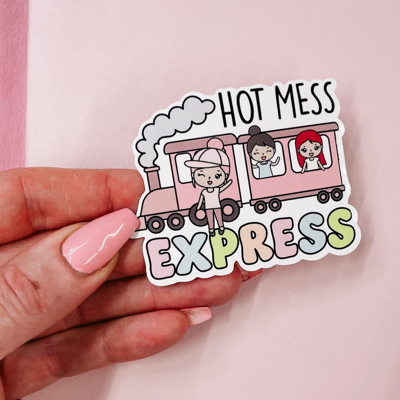 ROSEY POSEY - HOT MESS EXPRESS | DIE CUT STICKER | VINLY GLOSS