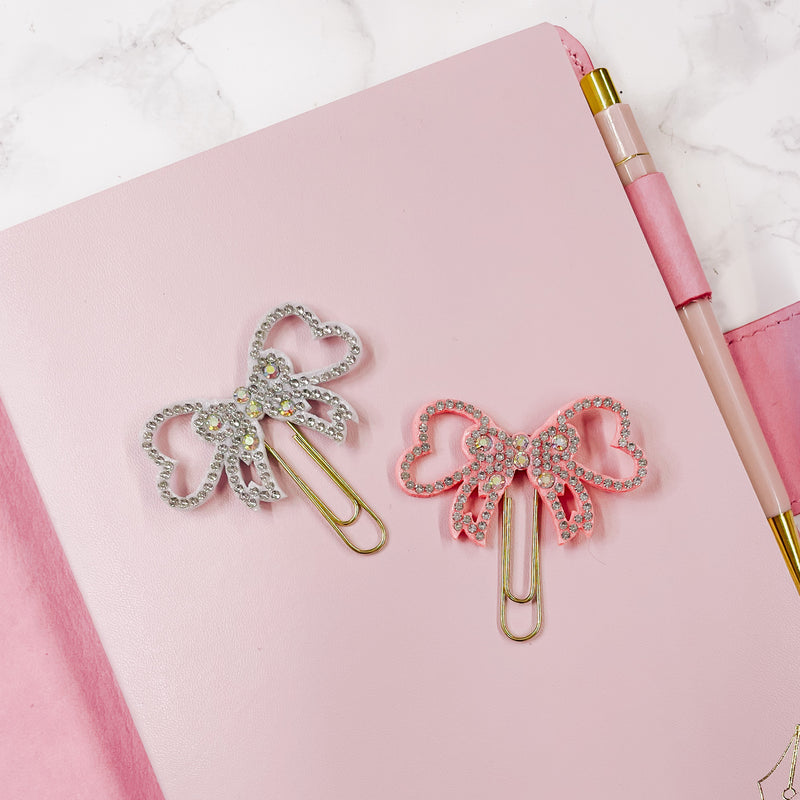 PINK OR SILVER | Paper Clip BOW