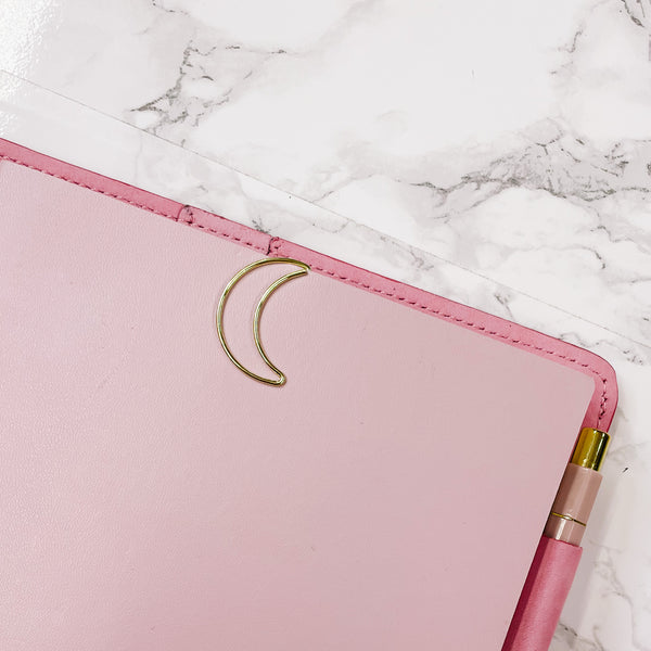 PLANNER CLIP | MOON Shape Paper Clip